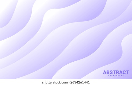 Soft lavender gradient waves create a flowing abstract background with modern minimal texture. Perfect for digital templates, web design, banners, and creative visual compositions.