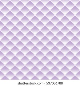 Soft lavender and white color luxury diagonal square seamless pattern background.