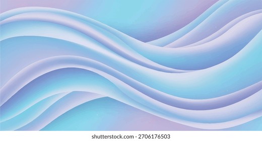 Soft, layered waves in shades of blue and purple, creating a calming and artistic composition.