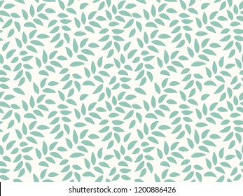 Soft Leaves Pattern. Endless Background. Seamless