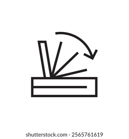 soft lid closing icon vector eps outline editable stroke