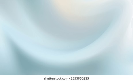 A soft, light blue gradient background features subtle, smooth curves. 