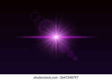 Soft light burst with glow beams and subtle flare rings. Central shine effect for magical visual scenes or transitions.