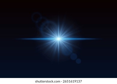 Soft light burst with glow beams and subtle flare rings. Central shine effect for magical visual scenes or transitions.
