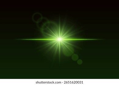Soft light burst with glow beams and subtle flare rings. Central shine effect for magical visual scenes or transitions.