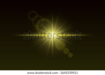 Soft light burst with glow beams and subtle flare rings. Central shine effect for magical visual scenes or transitions.