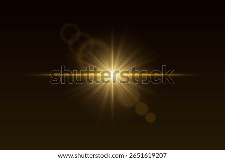 Soft light burst with glow beams and subtle flare rings. Central shine effect for magical visual scenes or transitions.