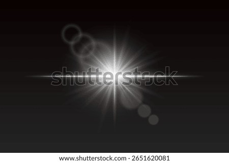 Soft light burst with glow beams and subtle flare rings. Central shine effect for magical visual scenes or transitions.