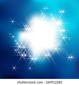 Soft Light Contemporary Textured Background with  Effects . Stars Sparkles .