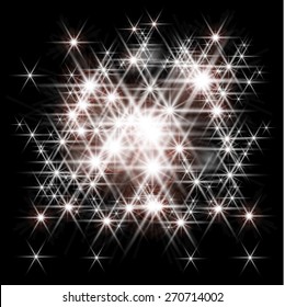Soft Light Contemporary Textured Background with Effects . Stars Sparkles 