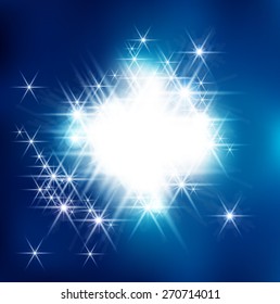 Soft Light Contemporary Textured Background with Effects . Stars Sparkles 