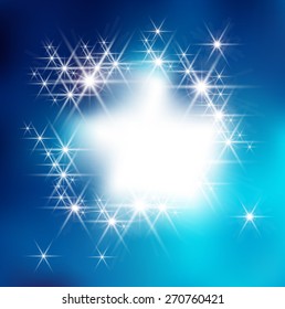 Soft Light Contemporary Textured Background with Effects . Stars Sparkles 