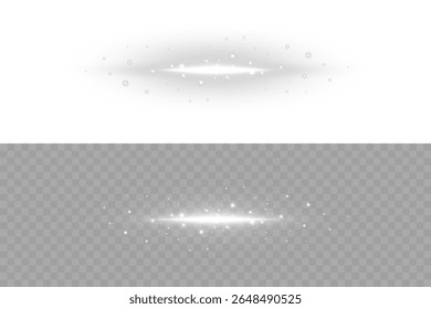 Soft light flash effect with radiant beam and glimmering star center in white. Ideal for enhancing photographs, adding light touches to digital art, or decorating festive and romantic scenes