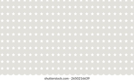 Soft light gray vector pattern featuring solid white stars. Ideal for baby, wedding, or gentle themed projects.
