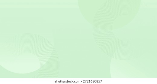 Fundo abstrato verde luz suave com círculos concêntricos sutis e formas de gradiente suaves, design geométrico moderno mínimo para o tema eco, fundo da apresentação, cabeçalho do site, banner, cartaz e layout de marca limpo