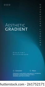 Soft light green colored abstract background with abstract gradient effect
