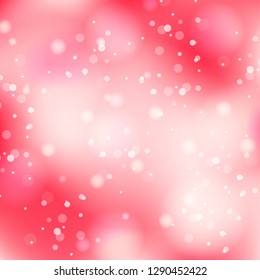 soft light pink bokeh blurred background.  abstract spring summer vector illustration. copy space