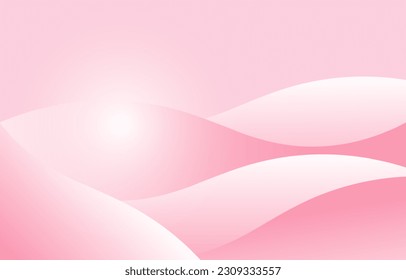 Soft light pink color background with curve wave pattern graphics illustration for Abstract Modern Presentation illustration web template backgroung backdrop desktop