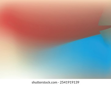 Soft Lighting Enhances Muted Gradient Of Blue And Red Tones, Creating Matte, Low-Saturated Ambiance. Muted Gradient Background