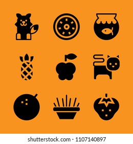 soft, lime isolated, lime fruit and art icon set. Vector illustration for web and design.