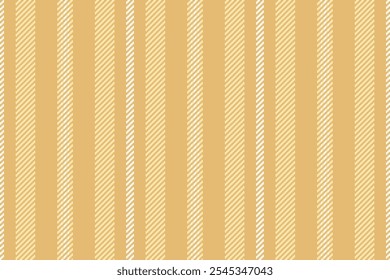 Líneas suaves de Vector sin costuras, textura periódica de Vertical textil. Fondo de tela de rayas de patrón escaso en ámbar y paleta de colores claros.