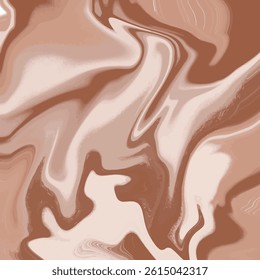 Soft Liquid Marble Background with Brown and Cream Gradients