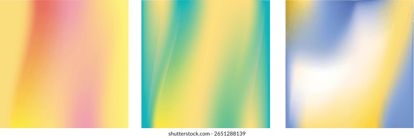 A soft, luminous gradient of peach, yellow, and pink that flows like sunlight on a warm summer morning. Perfect for backgrounds, lifestyle branding, or feel-good creative projects.