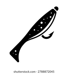 Soft lure icon. Fishing lure icon