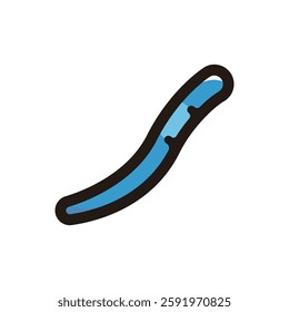 Soft lure illustration icon.Simple vector outline, clipart for graphic design.
