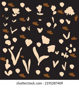 soft and luxurious floral pattern with simple motif, hand drawn digitally. suitable for fabric, mockups, paper, apparel, and more