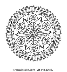 Mandala macio feito para a serenidade mental