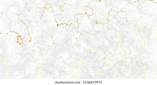 Soft marble stone with thin golden lines - abstract background. Vector illustration