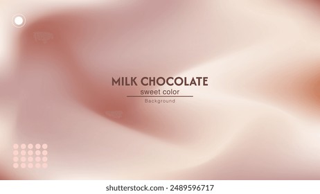 Fondo de combinación abstracto de chocolate de leche suave. Diseño minimalista en color pastel.