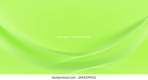 Fondo Abstractas minimalista suave en tonos degradados verdes y blancos con líneas fluidas.