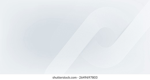 Soft Minimalist Abstract Background in White and Grey Gradient Shades with geometric effect style.