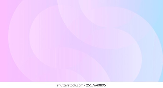 Soft Minimalistic circles banner background. Patel fluid colorful blue and purple gradations. Abstract geometric background. Vector illustration.