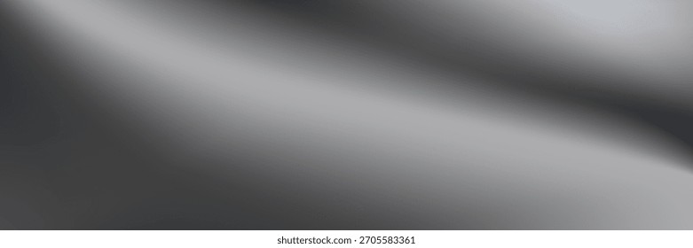 La suave luz del espejo toca los bordes cromados en gradiente brillante. Los tonos plateados se repiten suavemente formando un elegante aspecto de espejo cromado y plateado degradado.