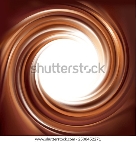 Soft mix dark beige color circula curvy eddy ripple luxury melt dairy smooth makeup icon sign symbol frame surface. Sweet yummy volute fluid choco sauce light glow milky white border text space design