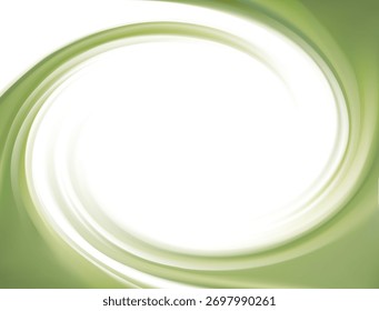 Mista macia curvilíneo eddy luz maçã abacate chá ondulação fond. Sopa de ervilha cor criativa ondulado voluta fluido. Superfície de molho suave com espaço para texto em centro branco brilhante