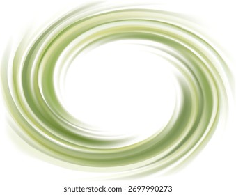 Mista macia curvilíneo eddy luz maçã abacate chá ondulação fond. Sopa de ervilha cor criativa ondulado voluta fluido. Superfície de molho suave com espaço para texto em centro branco brilhante