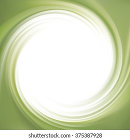 Soft mixed gel light apple avocado yellow curvy eddy tea ripple artistic fond. Fern pea color creative water wavy volute fluid smooth sauce surface with space for text in glowing white center