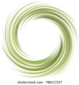 Soft mixed gel light apple avocado yellow curvy eddy  tea ripple artistic fond. Fern pea color creative water wavy volute fluid smooth sauce surface with space for text in glowing white center