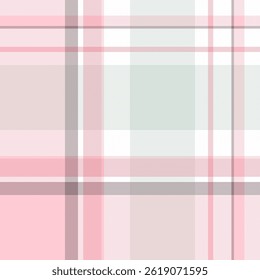 Soft, modern plaid pattern in pinks, whites, and grays. Great for textiles, backgrounds, and designs needing a gentle, classic touch. Use for baby or feminine themes.