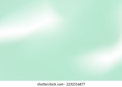 Gradiente verde claro monocromático suave en colores de teal, verde y menta. Ilustración vectorial. EPS 10.
