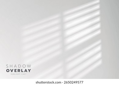 Soft morning sunlight filters through window blinds, casting calm, minimal shadows on a white wall, evoking a quiet moment of simplicity.