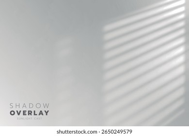 A luz solar matinal suave filtra através das persianas das janelas, lançando calmo, sombras mínimas em uma parede branca, evocando um momento tranquilo de simplicidade.