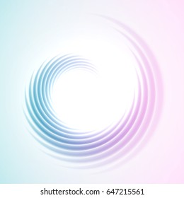 Soft motley twisting abstract snail of crescents. Great background for your text