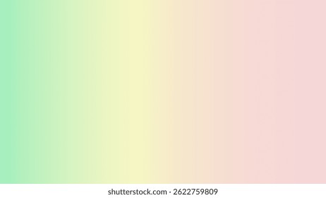 Soft natural pastel color green and light pink gradient color background for Designs, vector illustration
