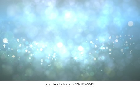 Soft nature bokeh with smooth light. Vector.