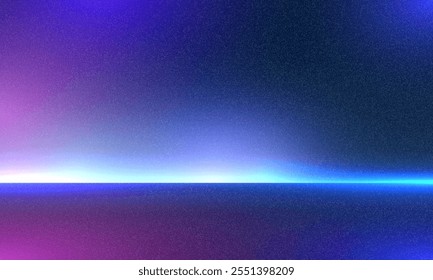 Soft neon gradient studio room, abstract background pattern, walls and floor reflect neon lights, soft grainy texture vintage style, technology connected blue-green background. Future technology.